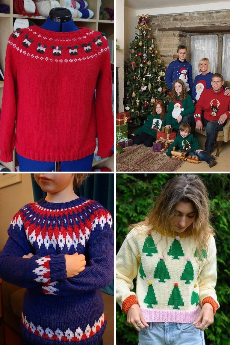 10 Christmas Knit Sweater Free Patterns