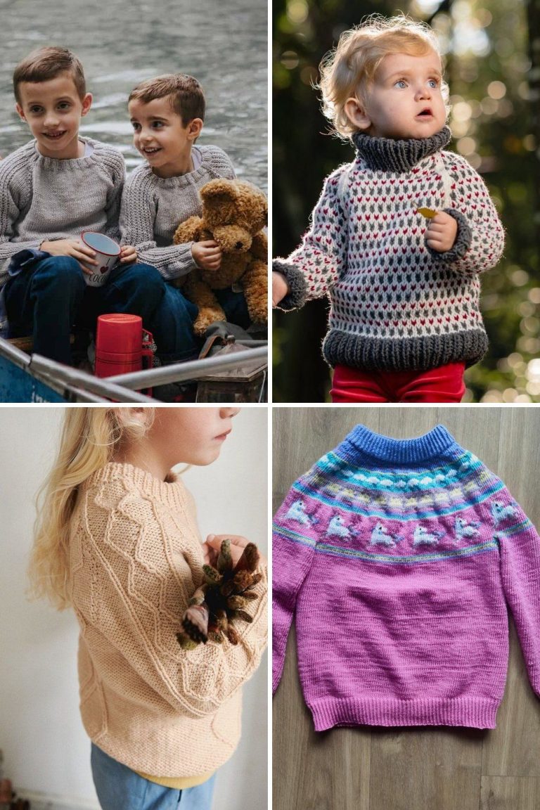10 Kids Knit Sweater Free Patterns