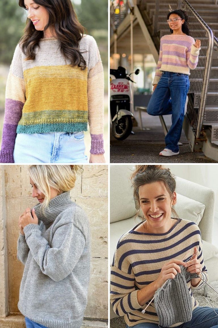 13 Knit Pullover Free Patterns for Beginners