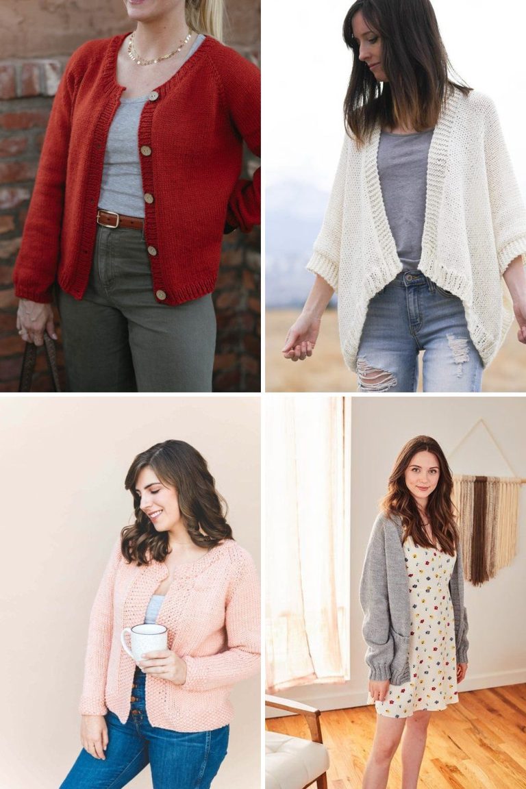12 Easy Knit Cardigan Free Patterns