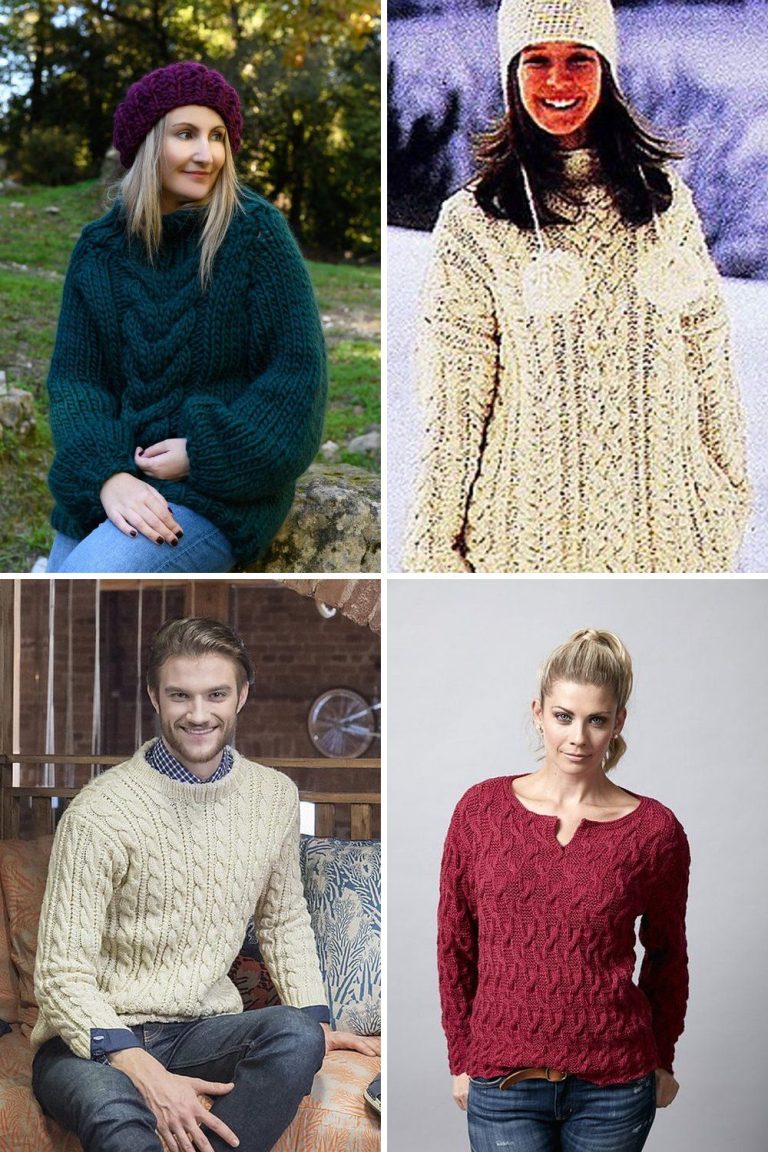 13 Cable Knit Sweater Free Patterns