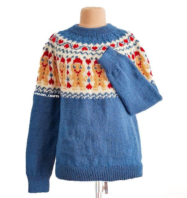 Gingerbread Love Sweater free crochet pattern by Wiam's Crafts
