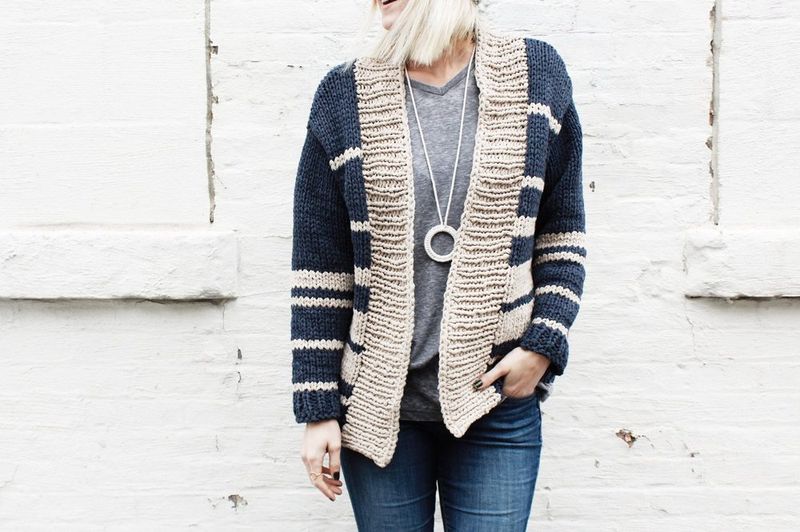 Oxford Boyfriend Cardigan free crochet pattern by Two of Wands