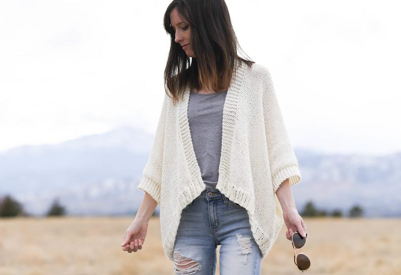 Breckenridge Knit Topper Cardigan free crochet pattern by Mama In A Stitch