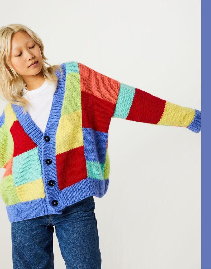 Lights Up Cardigan free crochet pattern by Wool and the Gang
