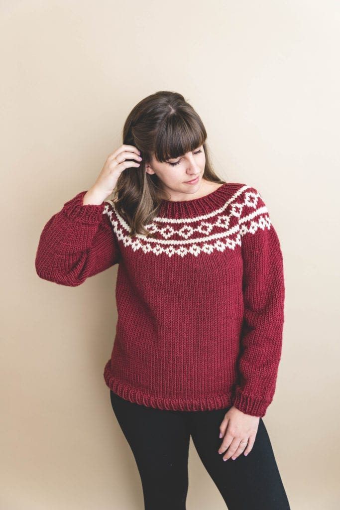 My First Holiday Knit Sweater free crochet pattern by Sewrella