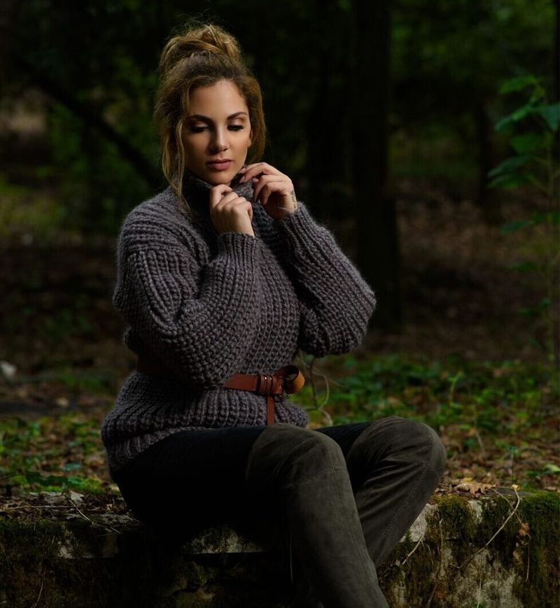 Chunky Knit Sweater in Half Fisherman's Rib free crochet pattern by Handy Little Me