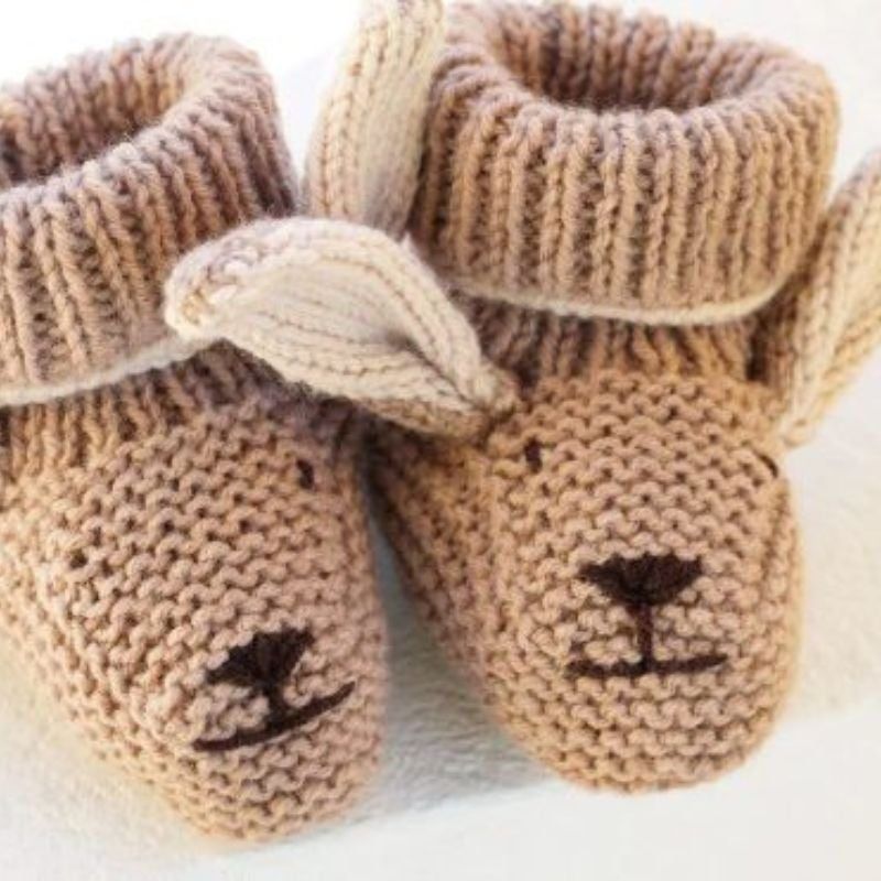 Bunny Booties free crochet pattern by Louise Bollanos, Handy Little Me