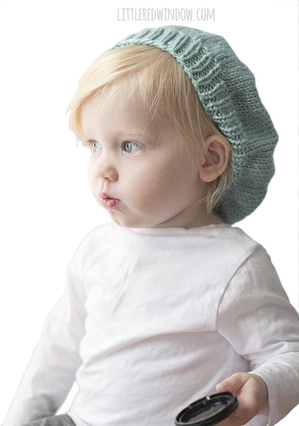 Slouchy Baby Hat free crochet pattern by Cassie May