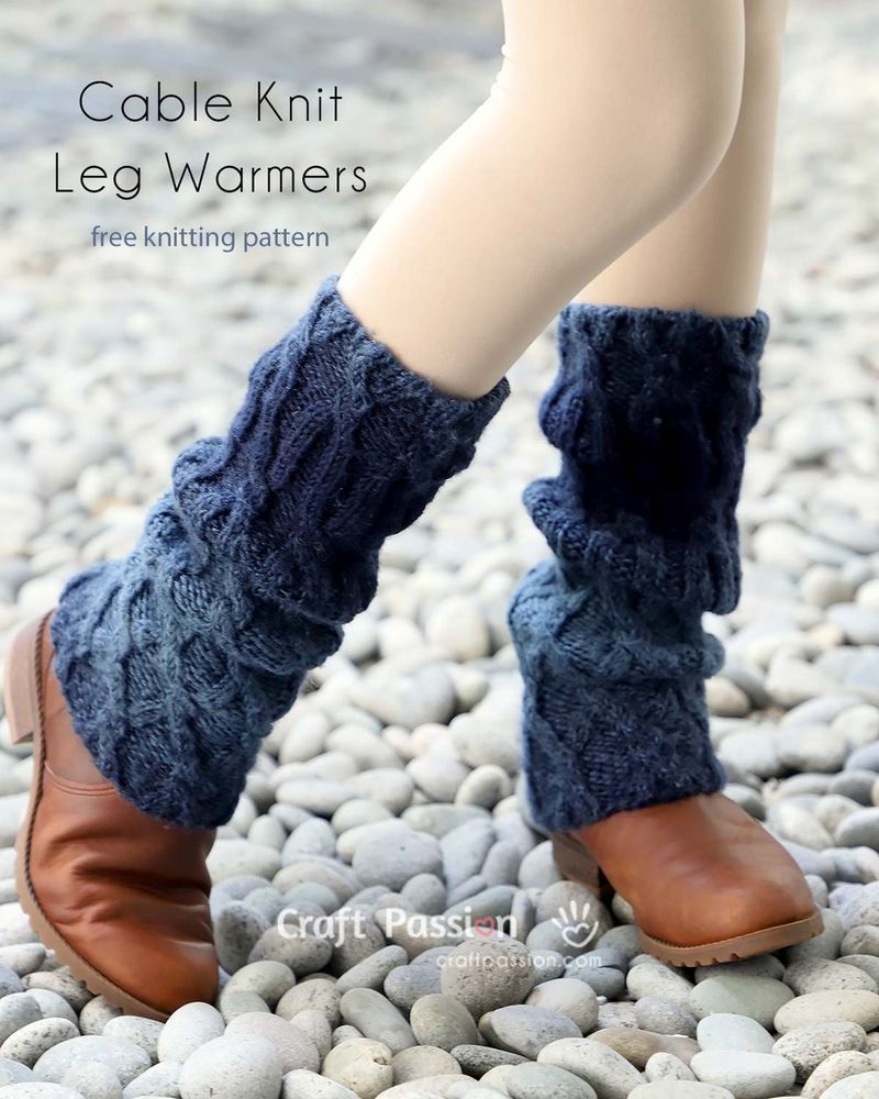 Cable Knit Leg Warmers free crochet pattern by Joanne Loh