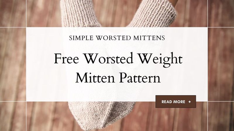 Simple Worsted Weight Mittens free crochet pattern by Knit in the Womb (Amanda Morse)