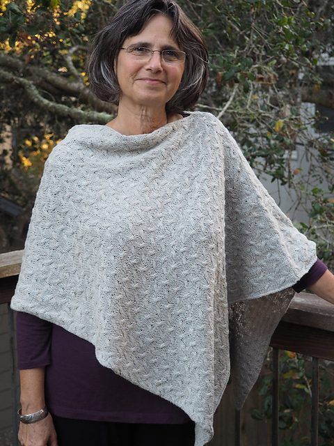 Shadow Poncho free crochet pattern by Kathy Yurman