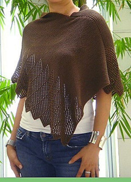 Lace Cotton Ponchette free crochet pattern by windloop
