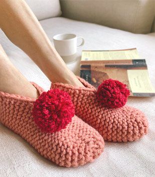 Chunky Slipper Pattern free crochet pattern by Davina Choy