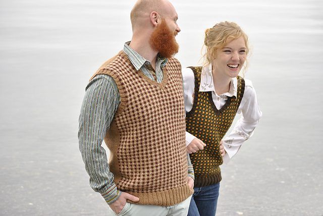Classic Checked Vest free crochet pattern by John Crane