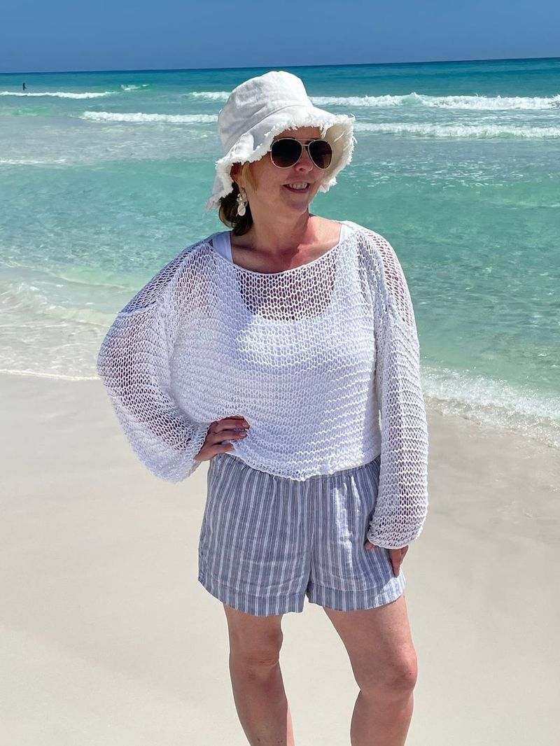 Summer Mesh Top free crochet pattern by Susan