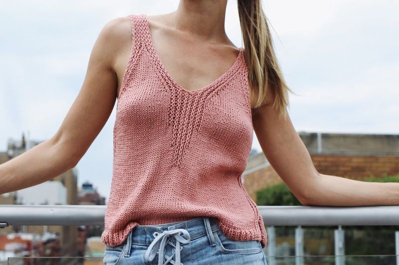 Streamline Tank free crochet pattern by Alexandra Tavel
