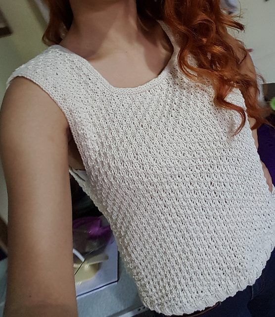 Granite Tank Top free crochet pattern by Sereia Tricoteira