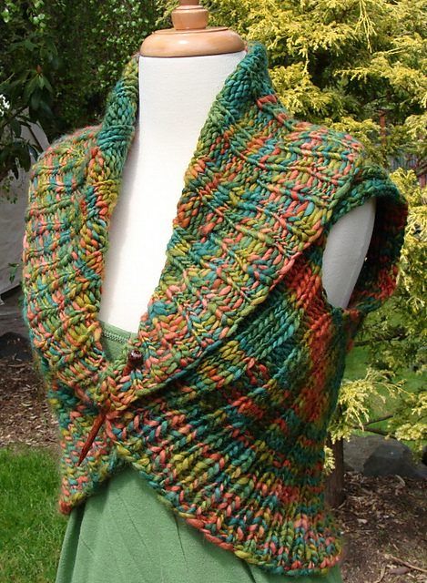 Shawl Collar Vest free crochet pattern by Jennifer Miller Comstock