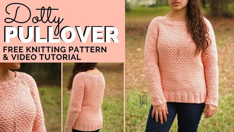 Dotty Pullover free crochet pattern by Yay For Yarn