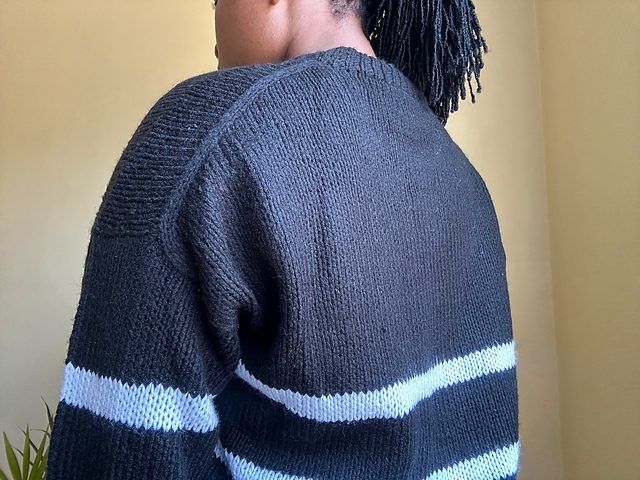 Drop Shoulder Stripped Sweater free crochet pattern by AlenaCharity Limbithu